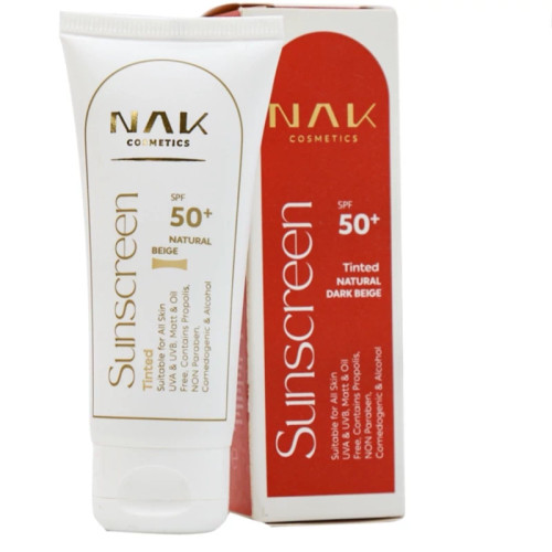 کرم ضد آفتاب مات SPF50 ناک مناسب انواع پوست 40 میلی لیتر Nak S