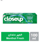 خمیر دندون کلوزآپ سبز