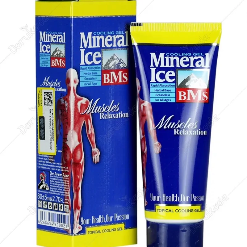 ژل خنک کننده بدن تیوپی مینرال آیس بی ام اس 80 میل