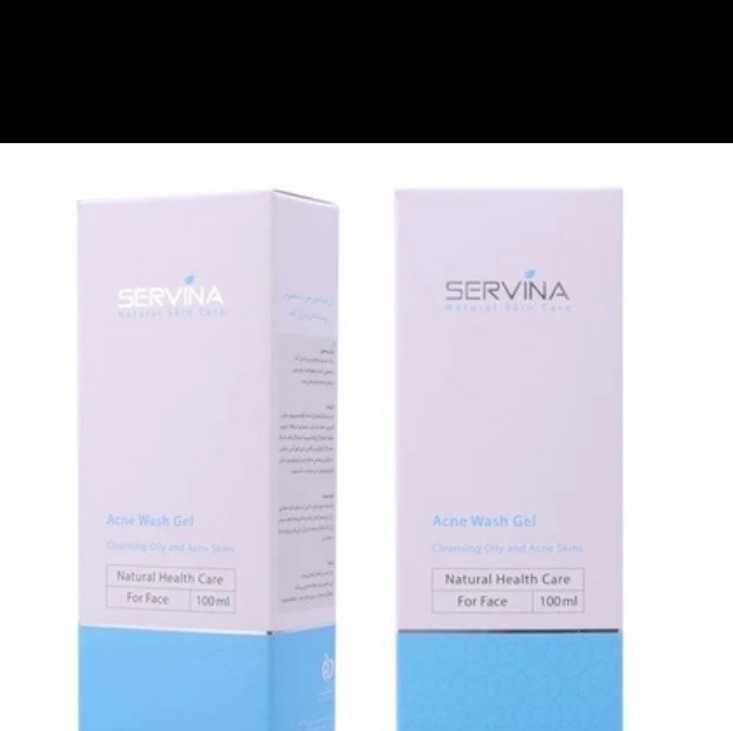 ژل شستشوی صورت سروینا مخصوص پوست دارای آکنه مدل Acne Skin حجم 100میلی لیتر