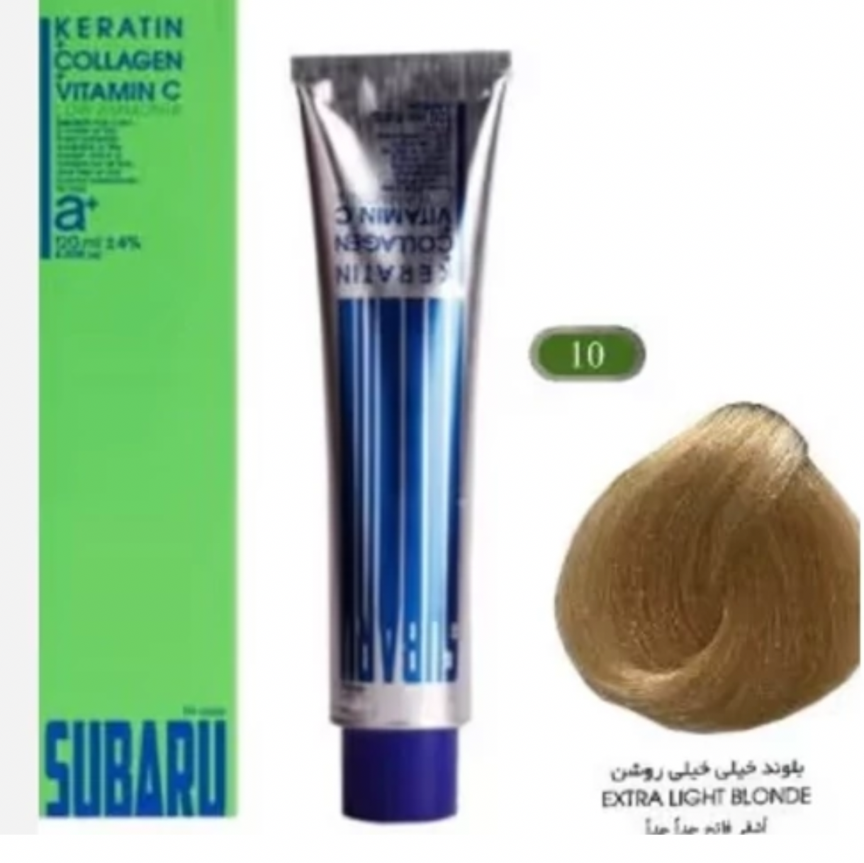 رنگ مو سوبارو شماره 10 حجم 120 میلی لیتر رنگ بلوند خیلی خیلی روشن